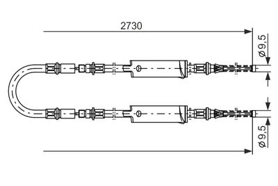CABLU FRANA DE PARCARE BOSCH 1987477370 4