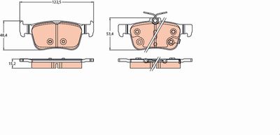 Brake Pad Set, disc brake GDB2223