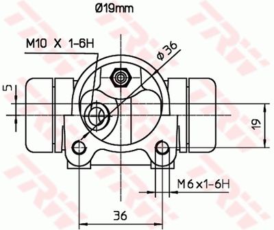 CILINDRU RECEPTOR FRANA TRW BWD136 1