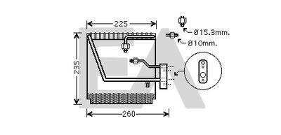 Испаритель, кондиционер EACLIMA 43B26003 для HONDA CR-V