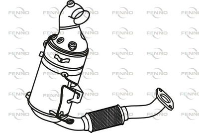 Filtr sadzy / filtr cząstek stałych, układ wydechowy FENNO P8814DPF