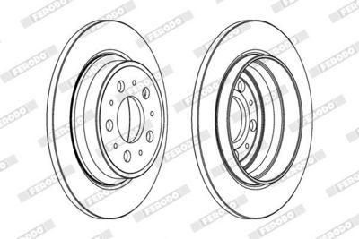 BREMSSCHEIBE FERODO DDF1079 1