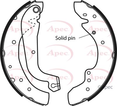 Brake Shoe Set APEC SHU537