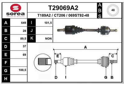 ANTRIEBSWELLE EAI T29069A2