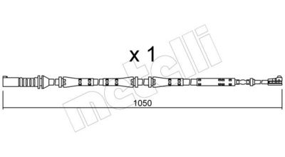 WARNKONTAKT BREMSBELAGVERSCHLEIß METELLI SU275
