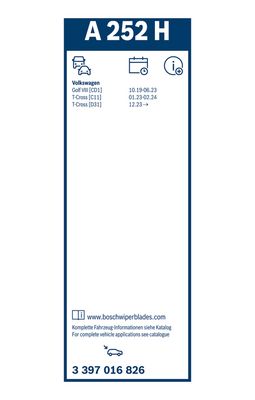 WISCHBLATT BOSCH 3397016826 8