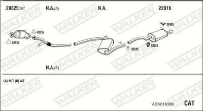 Изпускателна система WALKER ADK018398