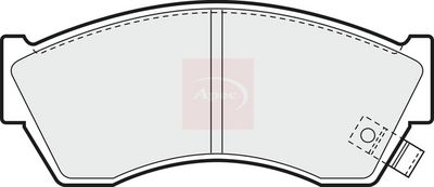 APEC Brake Pad Set, disc brake PAD662