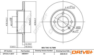BREMSSCHEIBE DR!VE+ DP1010110917 2