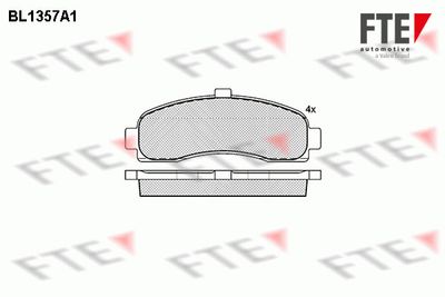 FTE 9010137 Тормозные колодки и сигнализаторы  для NISSAN MICRA II (K11) 1.0 i 16V