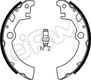 Brake Shoe Set 153-400