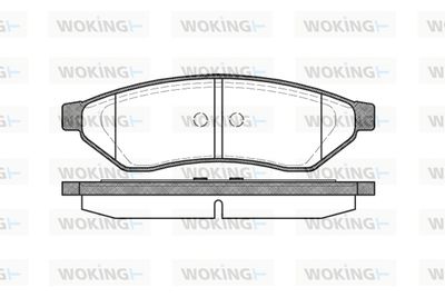 Комплект тормозных колодок, дисковый тормоз WOKING P11493.00 для DAEWOO MAGNUS