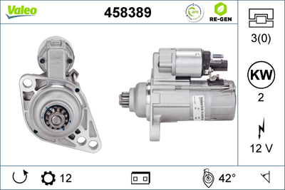 Startmotor VALEO 458389