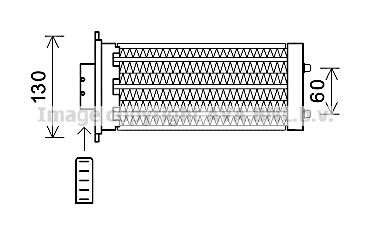 Теплообменник, отопление салона AVA QUALITY COOLING OL6573 для CHEVROLET CAPTIVA