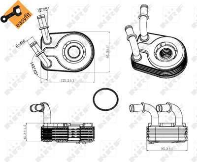 RADIATOR ULEI ULEI MOTOR NRF 31321 4