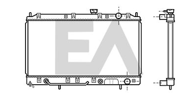 Радиатор, охлаждение двигателя EACLIMA 31R51067 для MITSUBISHI GALANT
