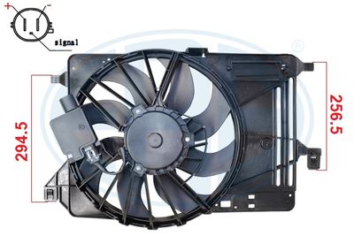Вентилятор, охлаждение двигателя ERA 352139 для FORD GRAND