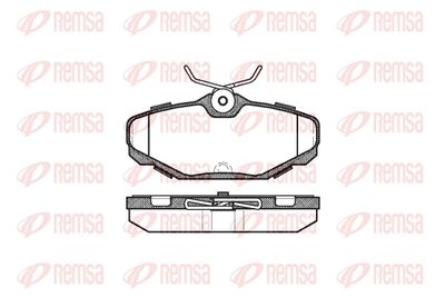 Zestaw klocków hamulcowych, hamulce tarczowe REMSA 0455.00