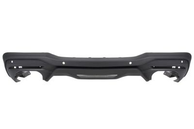 Bumper valance Achter (GT/GT Premium, met parkeersensor gaten, met een uitsparing voor de uitlaatpijp: aan de linkerkant aan de rechterkant dubbel) past: FORD MUSTANG 06.23-