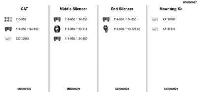 Układ wydechowy FA1 WN000067