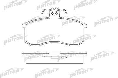 Комплект тормозных колодок, дисковый тормоз PATRON PBP527 для LADA SAMARA