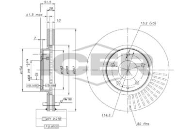 спирачен диск ICER 78BD7336-2