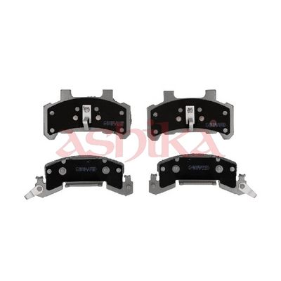 комплект спирачно феродо, дискови спирачки ASHIKA 50-0W-W22