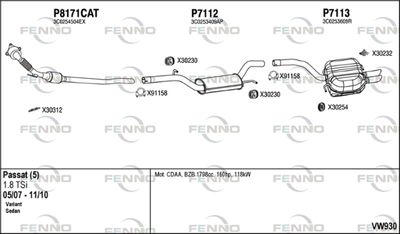 Układ wydechowy FENNO VW930