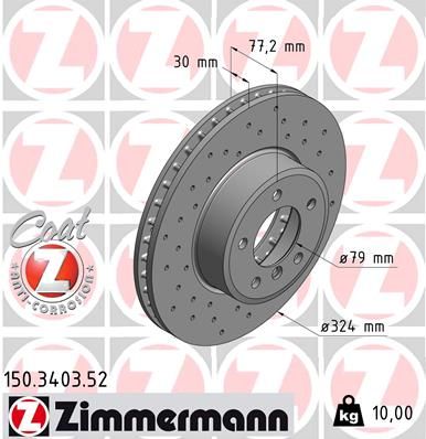 ZIMMERMANN Bremsscheibe SPORT Z (150.3403.52)