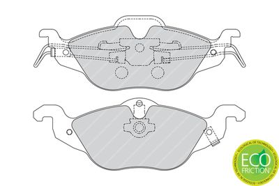 Brake Pad Set, disc brake FDB1293