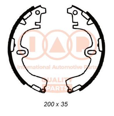 Комплект тормозных колодок IAP QUALITY PARTS 705-17080 для TOYOTA CARINA