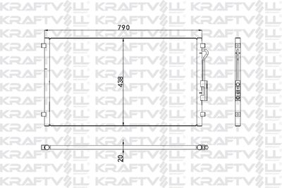Конденсатор, кондиционер KRAFTVOLL GERMANY 08060218 для CHRYSLER VOYAGER