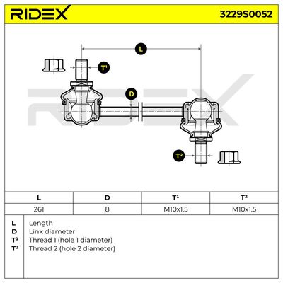 биалета RIDEX 3229S0052