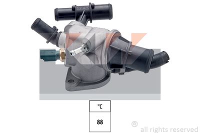KW 580 179 Термостат  для FIAT PUNTO (188_) 1.9 JTD