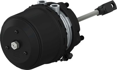 Brake servo-motor Achter (24/30, beroerte: 64mm/64mm, M22x1,5mm, 215, trommel, met vork)