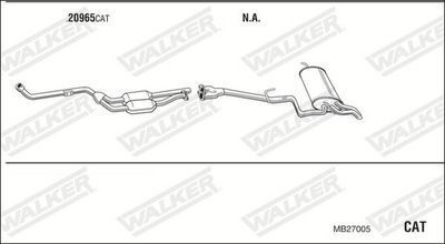 ABGASANLAGE WALKER MB27005