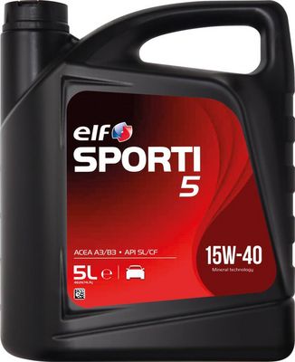 Motorový olej ELF Sporti 5 15W-40, 5L