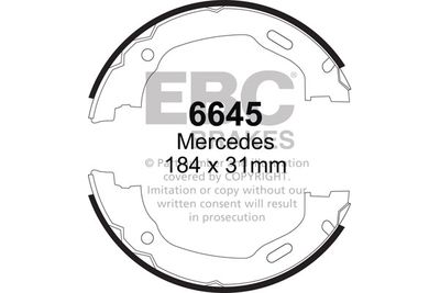 Комплект тормозных колодок EBC Brakes 6645 для MERCEDES-BENZ M-CLASS