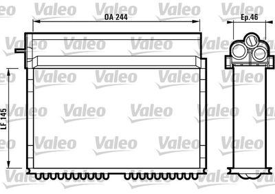 VALEO 812124 Радіатор пічки для BMW (Бмв)