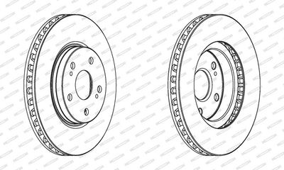 BREMSSCHEIBE FERODO DDF1814C