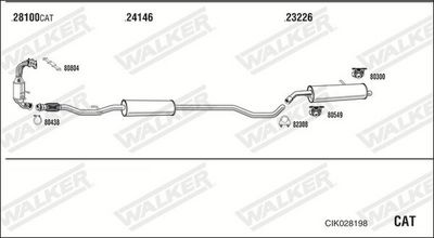 SISTEM DE ESAPAMENT WALKER CIK028198