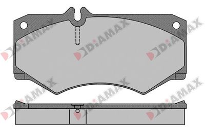 Комплект тормозных колодок, дисковый тормоз DIAMAX N09633 для MERCEDES-BENZ HENSCHEL