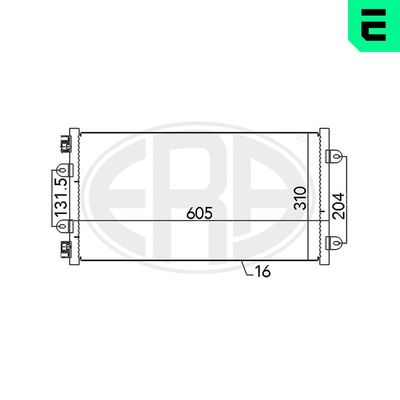 CONDENSATOR CLIMATIZARE ERA 667014