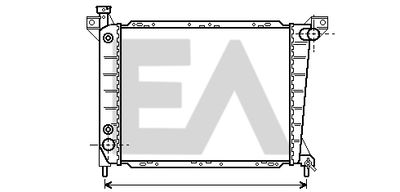 Радиатор, охлаждение двигателя EACLIMA 31R22067 для FORD USA AEROSTAR
