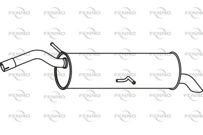 FENNO P4685 Глушитель выхлопных газов  для PEUGEOT 308 SW I (4E_, 4H_) 1.6 16V