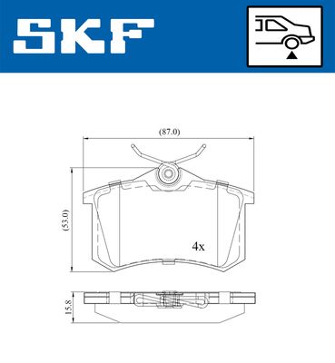 SET PLACUTE FRANA FRANA DISC SKF VKBP90047 1