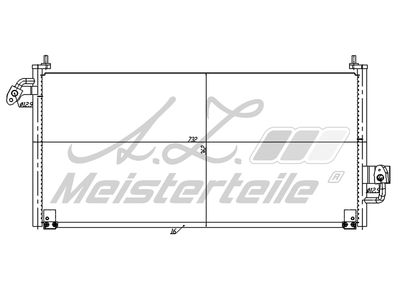 кондензатор, климатизация A.Z. Meisterteile AZMT-45-030-1283