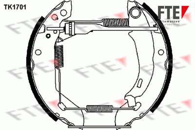 Комплект тормозных колодок FTE TK1701 для RENAULT 9