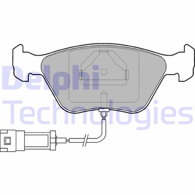 Комплект тормозных колодок, дисковый тормоз DELPHI LP886 для FORD SCORPIO