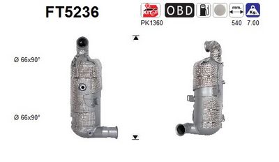 FILTRU FUNINGINE/PARTICULE SIST.DE ESAPAMENT